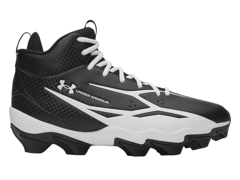 UA Spotlight Hammer Youth Football Cleat Black
