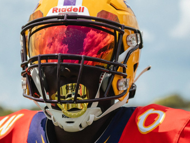 Battle Sports Binky Chrome Football Mouthguard Gold