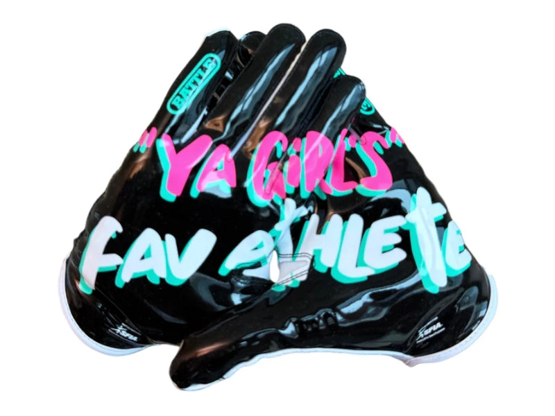Battle Sports Doom Speed Ya Girl's Fav Athlete Football Gloves