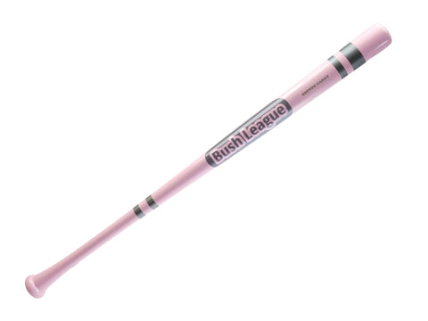 Bush League Wood Wiffle Bat - Pink Crayon