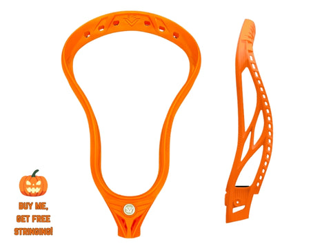 Warrior Evo V Vibrant Orange Unstrung Lacrosse Head