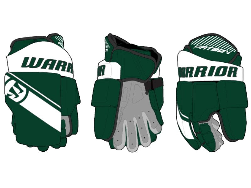 Warrior Fatboy Limited Edition Box Lacrosse Goalie Glove - Green/White