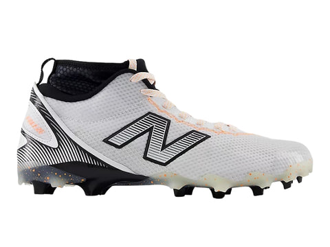 New Balance FreezeLX v5 MID Field Lacrosse Cleat Black/White