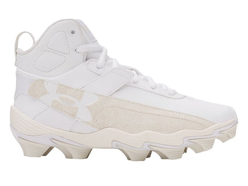 Under Armour Harper 10 Youth Molded Cleat White Stone