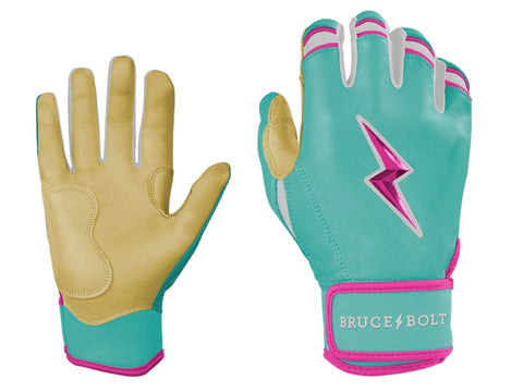 Bruce Bolt Short Cuff Women's Batting Gloves
