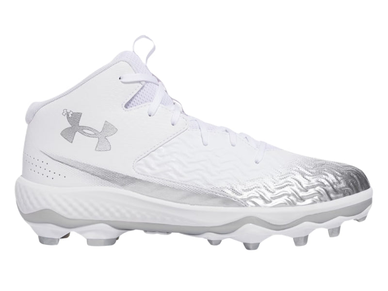 Under Armour Spotlight MID Football Cleat White