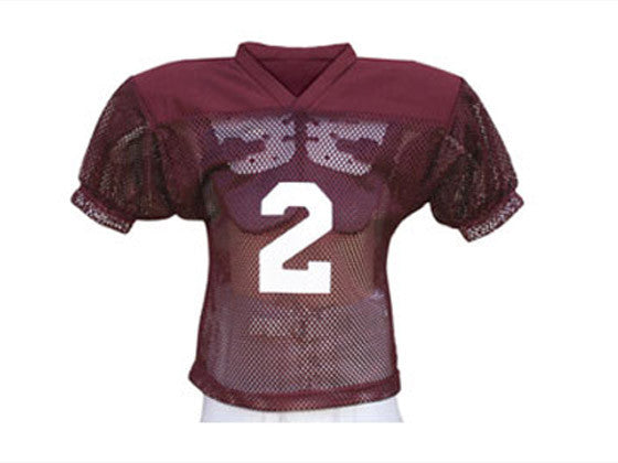 Youth Medium Maroon Football Practice Jersey